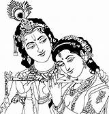 Krishna Radha Pencil Pluspng Radhe Gods sketch template
