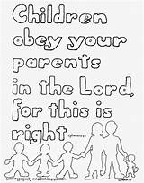 Obey Coloring Parents Children Bible Kids Ephesians Pages Adron Mr Obedience Sunday School Coloringpagesbymradron Lessons Kid Sheets Verse Activities Study sketch template