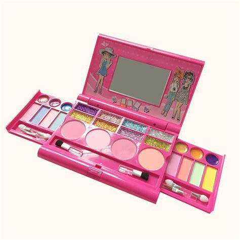 princess makeup set  kids cosmetic girls kit miniature eyeshadow lip