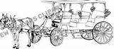 Orleans Carriage Horse Clip Streetcar Drawn Vector Driver Lang sketch template