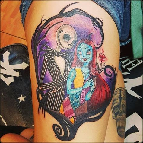 jack the pumpkin king and sally tattoos