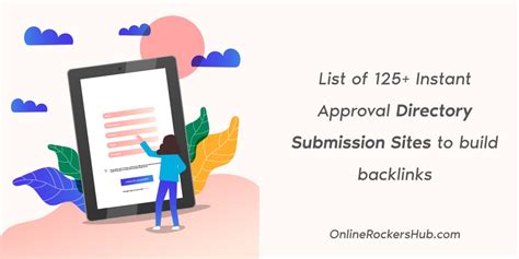 list of 125 instant approval directory submission sites