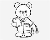 Bear Teddy Doctor Clipart Pngkit sketch template
