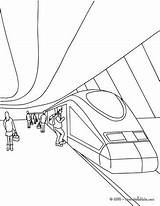 Train Coloring Pages Station Drawing Passenger Suitcase Open Color Passengers Print Scene Getdrawings Quay Rail Getcolorings High Printable Drawings Colorings sketch template