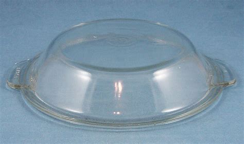 Pyrex 682c Glass Lid Crystal Round 6 1 2 Inches Tab Handles