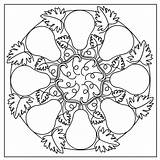 Nature Alzheimer Mandalas sketch template