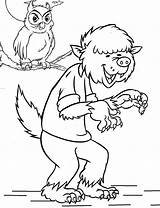 Werewolf Werwolf Ausmalbilder sketch template