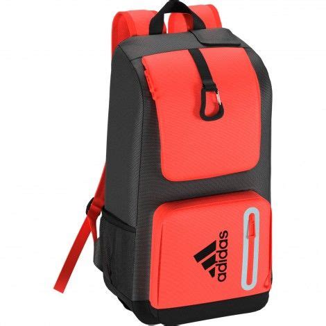 adidas hy  pack hockeytas core black solar red backpacks adidas hockey bag