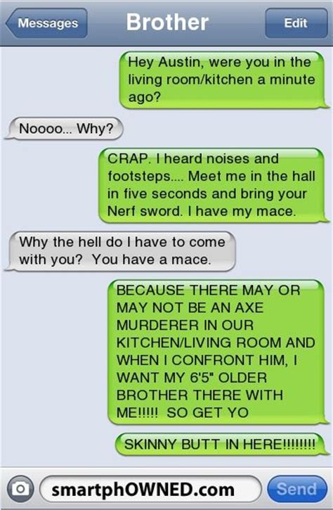 brother lol and funny text messages on pinterest