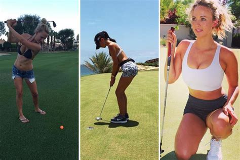 bikini clad golfers of instagram are driving people wild with their lingerie golfing snaps