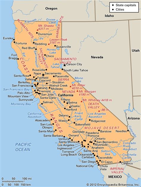 geography blog map  california