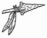 Spear Indian Clipart Native American Arrow Warrior Drawing Arrowhead Drawings Decal Tattoo Point Tattoos Sticker Feather Decals Stickers Search Explore sketch template