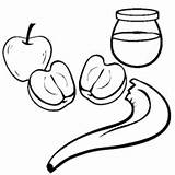 Rosh Hashanah Mel Caju Fruta Tudodesenhos Carambola sketch template