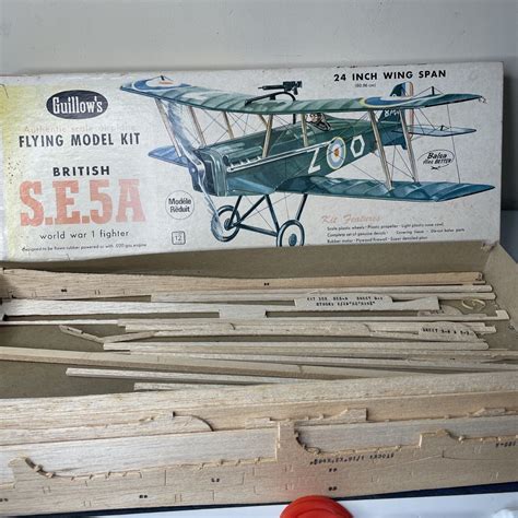 Guillows British S E 5a Authentic Scale Aircraft Flying Model Balsa