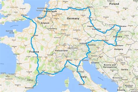 month  europe  perfect europe itinerary road affair