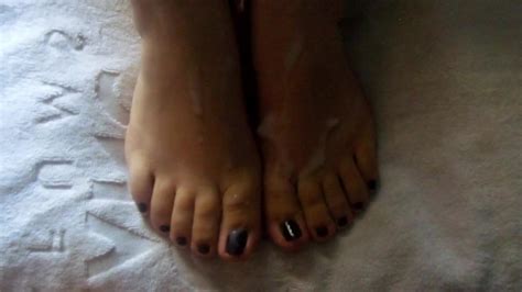 Wife S Pretty Feet Massive Cumshot On Her Pretty Black