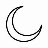 Lua Luna Crescente Outline Halbmond Lune Colorare Crescent Neumond Symbol Croissant Ausmalbilder Svg Kon Iyi Px sketch template