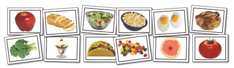 picture cards food  lets educate