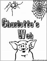 Charlotte Web Coloring Charlottes Pages Printable Print Colouring Kids Color Characters Sheets Hornets Christmas Charlie Brown Sheet Charlottesweb Clipart Getcolorings sketch template