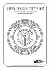 Coloring Pages York Fc City Logo Logos Mls Soccer Clubs Cool Jersey Kids League sketch template