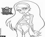Monster High Ghoulia Yelps Coloring sketch template