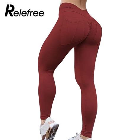running pants fitness high waist tights sports female elastic fitness