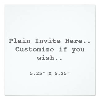 plain invitations announcements zazzlecomau