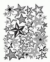Coloring Adult Pages Winter Adults Downloadable Country Print Printable Colouring July Advanced Stars Sheets Color Books Star 4th Thecountrychiccottage Cottage sketch template