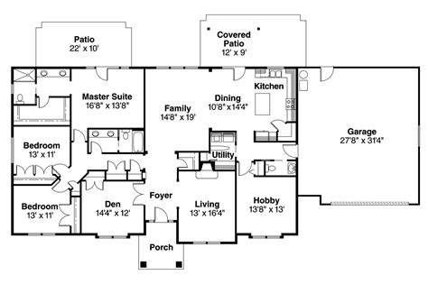 ranch house plans brennon    designs