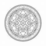 Transmutation Circle Alchemy Alchemist Fullmetal Readingandwritingprojectcom Fc2 sketch template