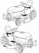 Mower Lawn Coloring Riding Husqvarna Pages Printable Zero Turn Drawing Kids Template sketch template