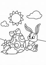 Osterhase Pasqua Malvorlage Coniglietto Uovo Egg Osterei Osterhasen Schulbilder Bilder Pasen sketch template