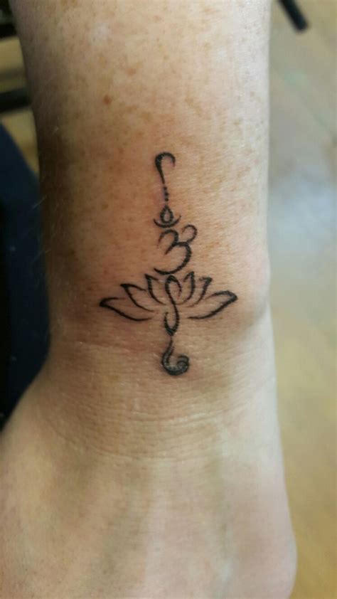 The Newest Tattoo My Lotus Flower And The Ohm Sign Ohm