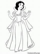 Blanche Neige Princesse Nains Colorier sketch template