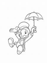 Jiminy Pinocchio sketch template