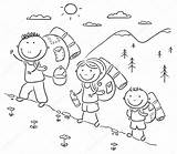Bergen Climb Wandert Wandern Wandelt St2 Coloriages Racing Abbildung Bonjour Famille sketch template