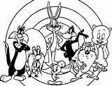 Looney Tunes Coloring Dibujos Grinch Tweety sketch template