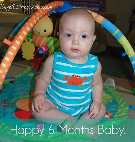 happy  months sweet baby simple living mama