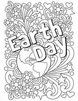 Earth Coloring Projects Kids Pages Printable Adults Color Colouring Post Earthday April Doodle sketch template