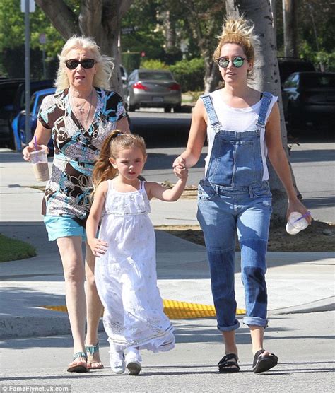 Ashley Tisdale Dressed Down In Denim Overalls In