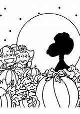 Coloring Pumpkin Charlie Brown Great Pages Halloween Color Snoopy Patch Printable Moon Printables Adult Momjunction Choose Board sketch template