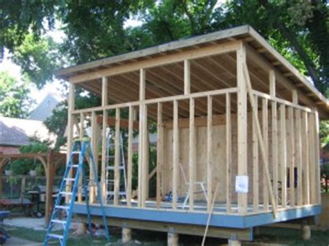 building  slant roof shed   build diy blueprints