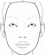Face Blank Makeup Chart Template Charts Drawing Eyebrows Artists Vector Choose Board Eyes Skincare Painting Draw sketch template