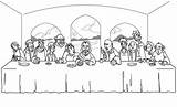 Supper Disciples Kidsplaycolor sketch template