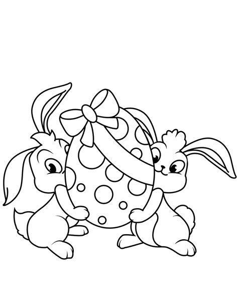 easter bunny coloring pages printable