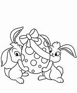 Easter Coloring Bunny Pages Bunnies Egg Printable Print Giant Size sketch template