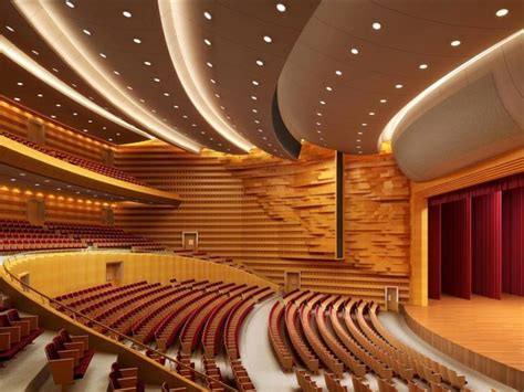 auditorium interior designing work  false ceilingpop id