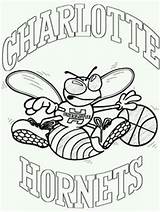 Hornets Charlotte Logo Coloring Hornet Template sketch template
