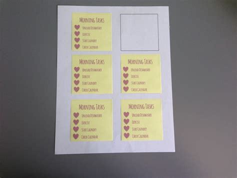 How To Print On Sticky Notes I Heart Planners