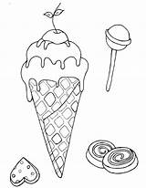 Lollipops sketch template